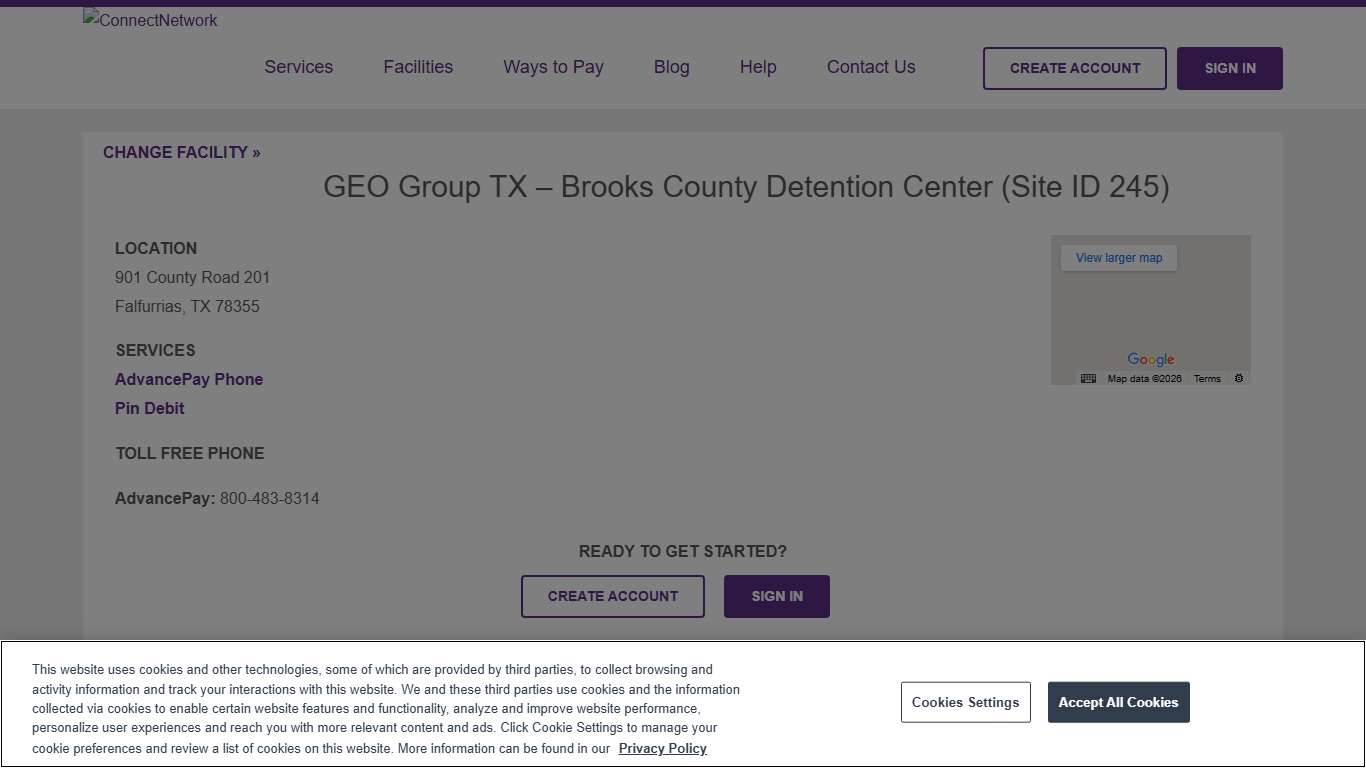 GEO Group TX – Brooks County Detention Center ConnectNetwork